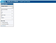 Tablet Screenshot of amex.bankofcyprus.com